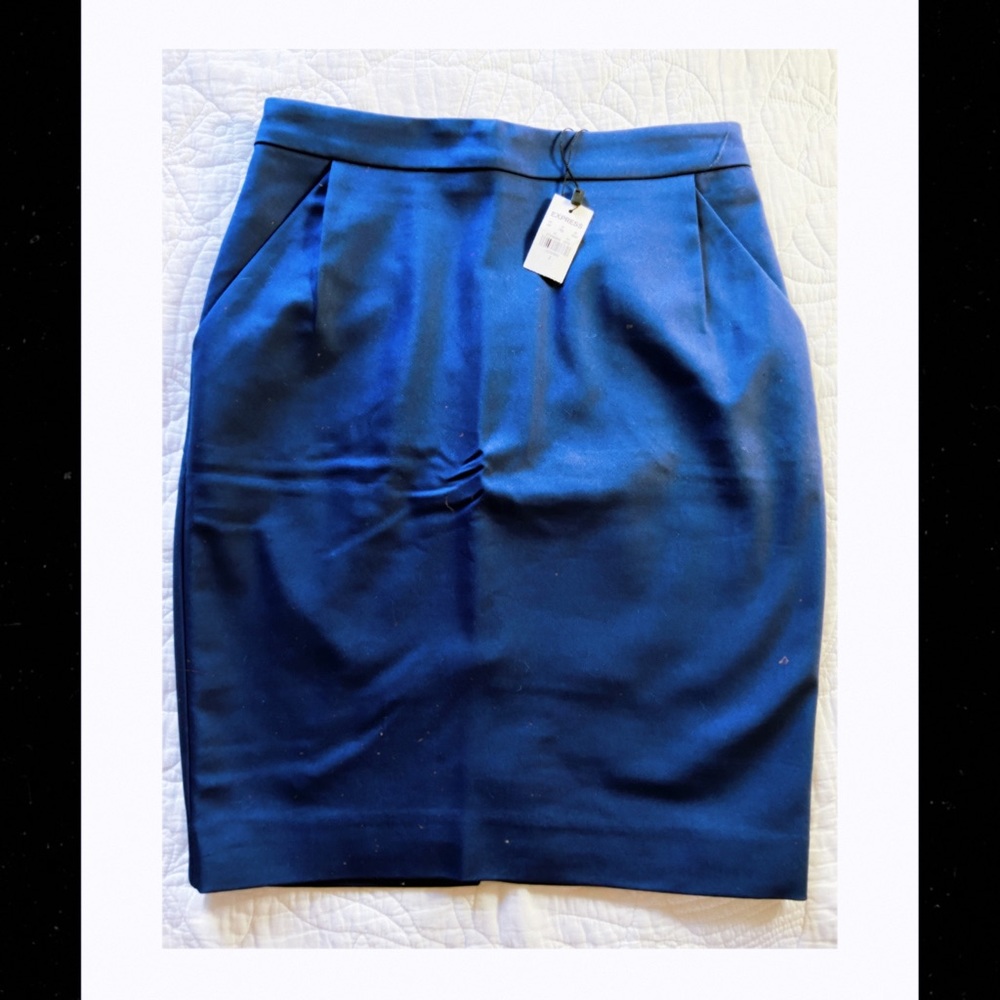 Express blue pencil skirt